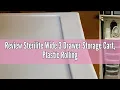 Review Sterilite Wide 3 Drawer Storage Cart Plastic Rolling Cart with Wheels to Organize Clothes in