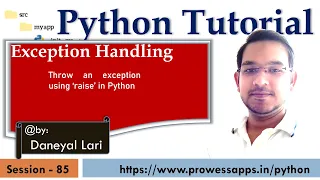 raise in Python Exception Throw an exception in Python using raise keyword