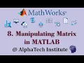 8 Manipulating Matrix and Problems With Two Variables Built-in Functions in MATLAB MATH
