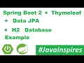 Spring Boot 2 Spring Web Thymeleaf Spring Data JPA H2 Database Example JavaInspires