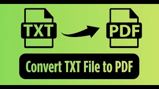 How to Convert TXT Text to PDF Online Free Text to PDF Converter Text File to PDF Converter