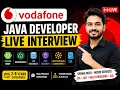 Vodafone Java Developer LIVE Interview Spring Boot Microservices JPA JWT Multithreading
