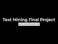 Text Mining - Final Project