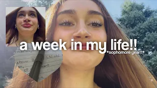 a week in my life as a sophomore in college!! *first week of classes*
