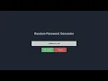 Random Password Generator App Using HTML CSS JavaScript