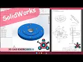 SolidWorks 3D CAD EXERCISES 6 StudyCadCam Solution Tutorial