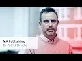 Meet Dr Patrick Brindle Programme Director of MA Publishing at City