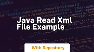 java read xml file example