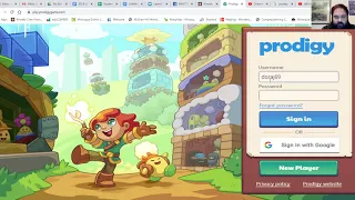 Prodigy Math Sign On Info