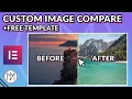 Custom Image Compare Slider - Elementor