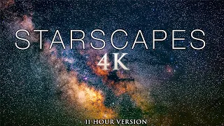 8 HOURS Of STARSCAPES 4K Stunning AstroLapse Scenes Relaxing Music For Deep Sleep Relaxation 