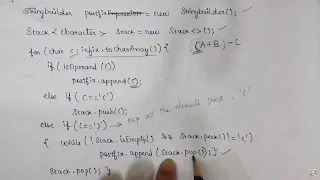Infix to Postfix Expression Conversion Java Program explanation Problem Solving