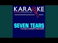 Download Lagu Seven Tears (In the Style of Goombay Dance Band) (Karaoke with Background Vocal)