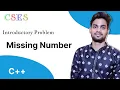 Missing Number CSES Introductory Problem Devraj