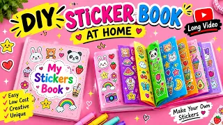 How to Make a DIY Cute Sticker Book | My Own Sticker Book | 📙💡