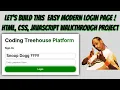 Build a Login Page with HTML CSS JavaScript - Beginner Frontend Project