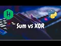 198 - Sum vs XOR Bit Manipulation Hackerrank Solution Python