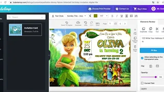 How to make a Disney Tinkerbell Birt ay Invitation step by step on www bobotemp com