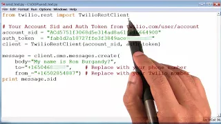 Lesson 2b Use Classes - Send Text 10 Python Keyword From Python Programming