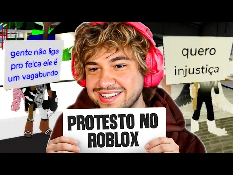 Video Thumbnail: JOGUEI ROBLOX PRA VER O PROTESTO CONTRA O FELCA! - Brino