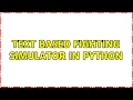Text based fighting simulator in Python 2 Solutions