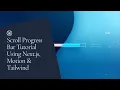 Create a scroll progress bar