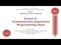 Java Theory Part 13 Command Line Arguments Programming Style