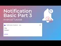 Notification Add Button Action - Android Tutorial