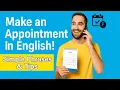 How to Make Appointments in English Simple Phrases Tips