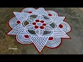 Lagu Vaigasi madham Rangoli / beautiful flowers kolam / easy muggulu