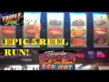 CLASSIC OLD SCHOOL CASINO SLOTS TRIPLE STRIKE TRIPLE DOUBLE RED HOT 777 SLOT PLAY 5 REELS NICE