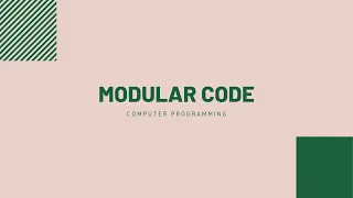 Modular Code