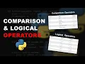 Comparison Logical Operator in Python - Ep 01 Python Hub