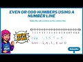 Even Or Odd Numbers Using A Number Line