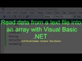 Read data from a text file into an array