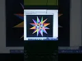 3D Star Shape using Python Turtle Graphics