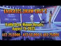 EMIRATES DRAW FAST5 Live Raffle Draw Winners August 19 2023