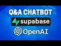 Build a Chatbot With Custom Data Using ChatGPT and Supabase
