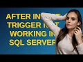 Dba After Insert Trigger not working in Sql Server