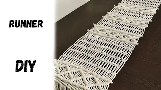 Macrame Table Runner Tutorial DIY Macrame Runner with Fast Knotting Method