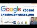GOOGLE Coding Interview Question - Missing Ranges LeetCode