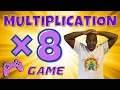 8X MULTIPLICATION GAME BRAIN BREAK EXERCISE MOVEMENT ACTIVITY MATH GAME TIMES TABLES
