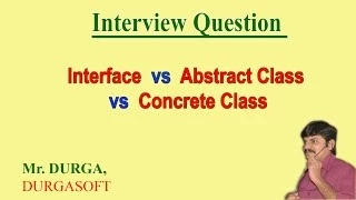 Interface vs abstract class vs concrete class