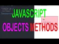 JAVASCRIPT TUTORIALS - OBJECT METHODS