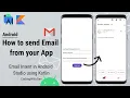 Android Email Intent Tutorial - How to Send Email From Within Your App kotlin