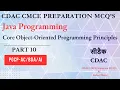 CDAC Java Programming CMCE Preparation MCQs Core OOP Concepts Part 10