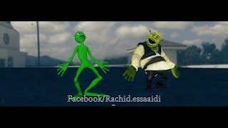 Shrek Vs FunAlien New Dance الجزء الثاني الرجل الاخضر 