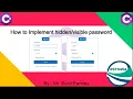 How to Implement password password Toggle Password