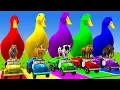Download Lagu Long Slide Game With Cow Elephant Gorilla Hippopotamus Tiger 3d Animal Game Funny 3d Animals
