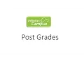 Post Grades